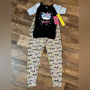 Chili Peppers Cat Pajama Set Size 6/7 NWT